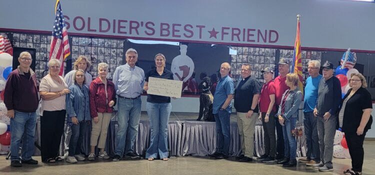 St. John’s “Paws for Vets” presents check to Soldiers Best Friend