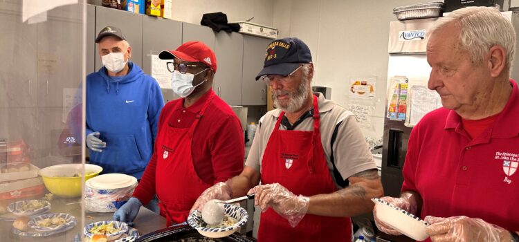 SJB’s Military Veterans Ministry Serves Soup for Lunch at the U.S. Vets Center