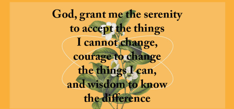 God, Grant me the Serenity…